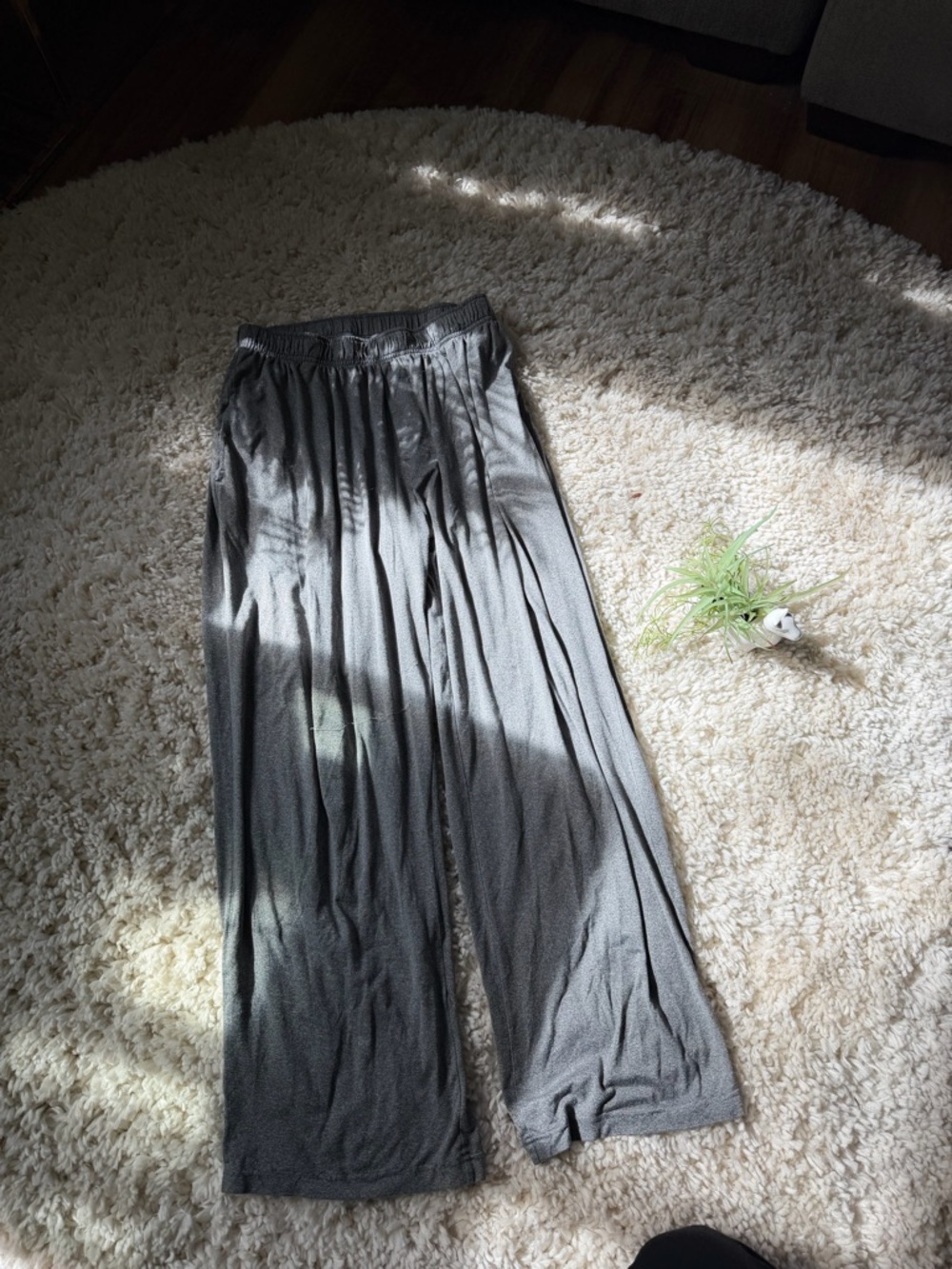 32 Degrees Gray Wide-Leg Lounge comfy soft flowy men’s sleepwear Pants